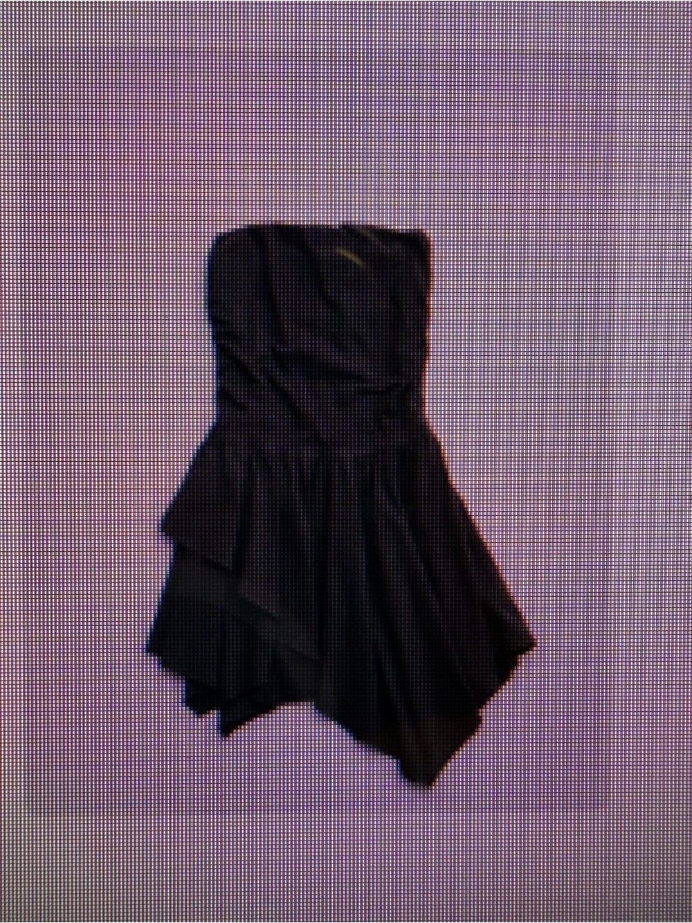American Eagle Strapless Black Layered Party Dress
